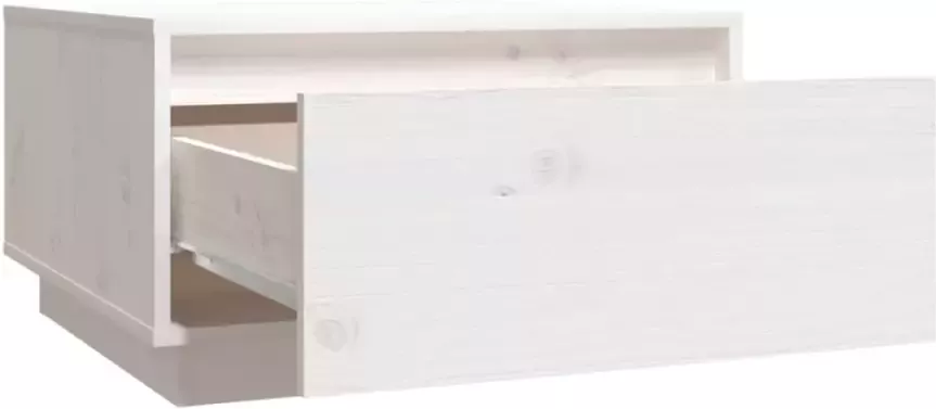 VidaXL -Salontafel-55x56x32-cm-massief-grenenhout-wit - Foto 4