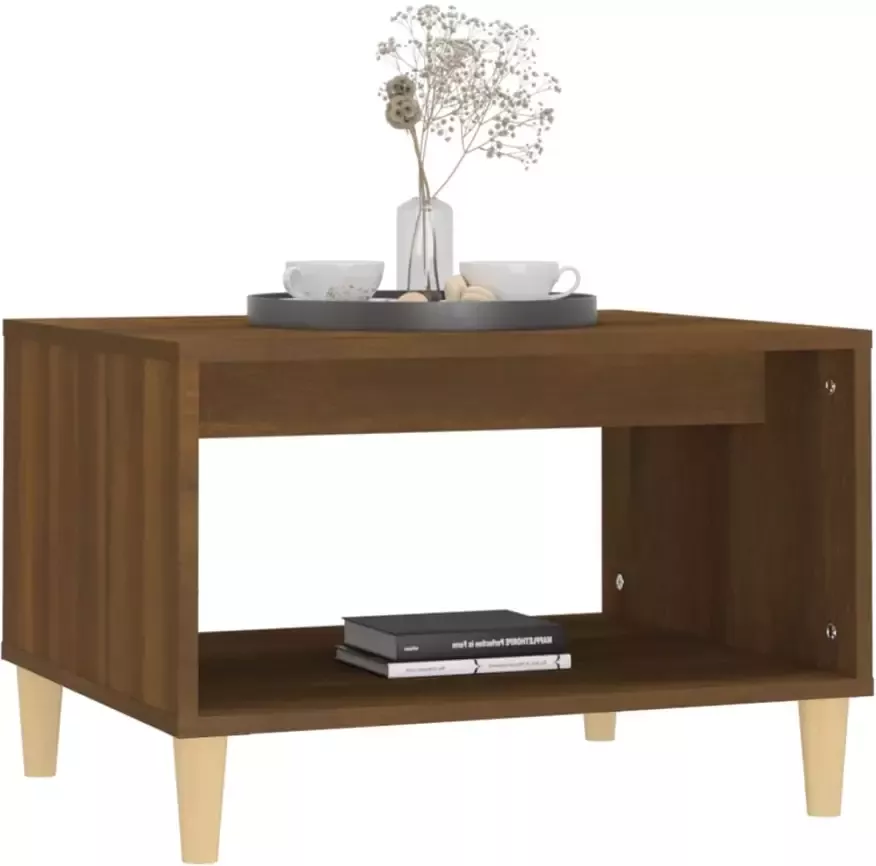 VidaXL -Salontafel-60x50x40-cm-bewerkt-hout-bruineikenkleurig - Foto 3