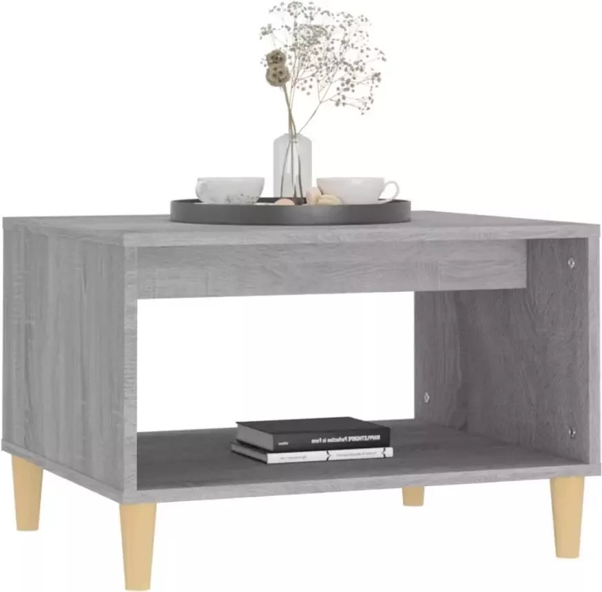 VidaXL -Salontafel-60x50x40-cm-bewerkt-hout-grijs-sonoma-eikenkleurig - Foto 4