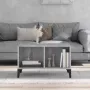VidaXL Salontafel 60x50x36 5 Cm Bewerkt Hout Grijs - Thumbnail 3
