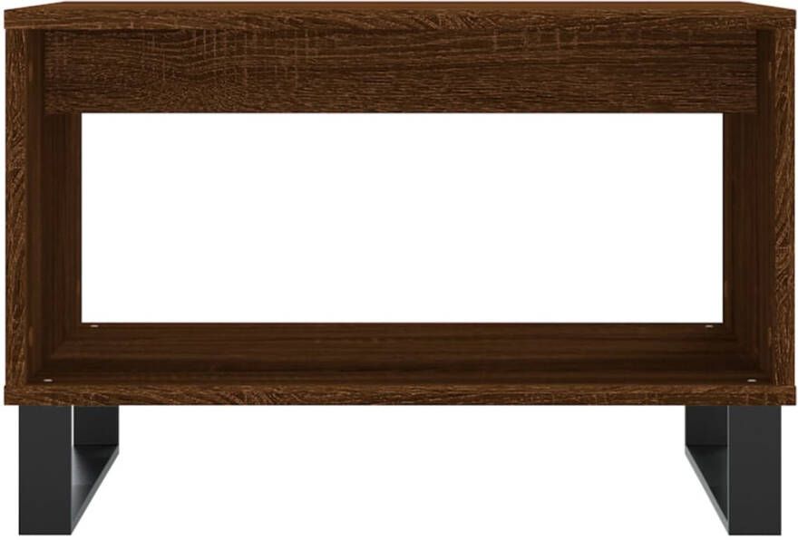 VidaXL Salontafel 60x50x40 cm bewerkt hout bruineikenkleurig - Foto 5