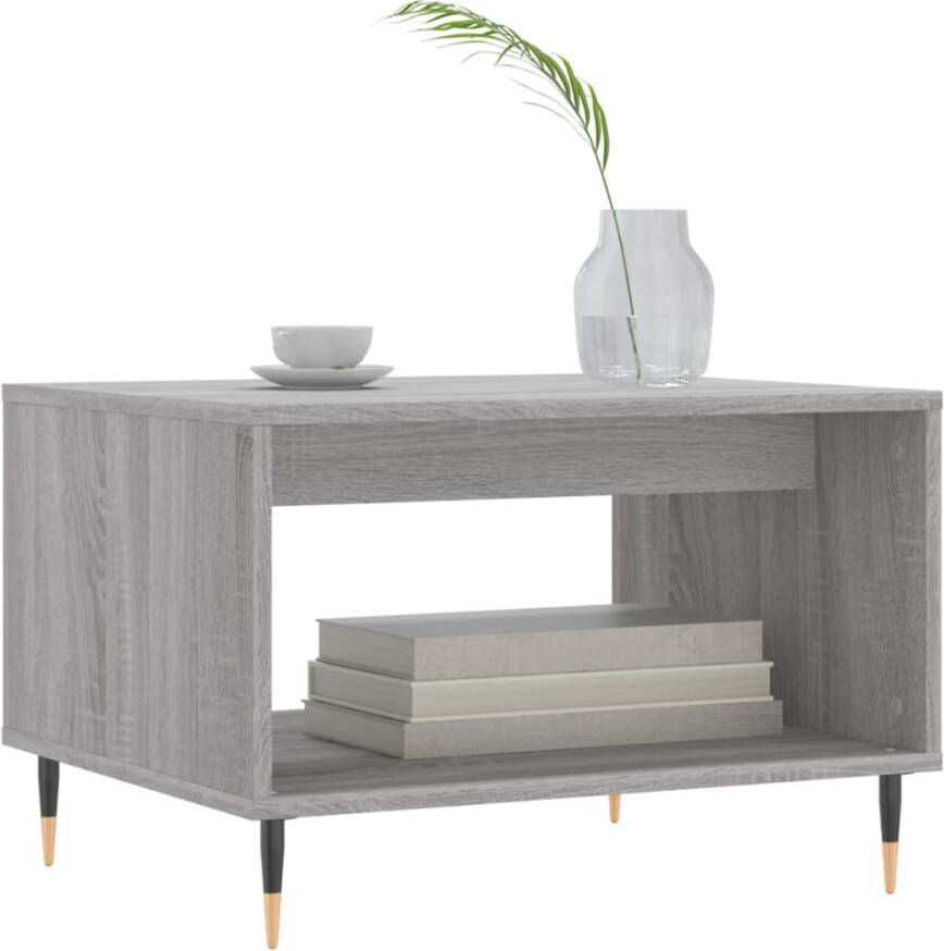 VidaXL -Salontafel-60x50x40-cm-bewerkt-hout-grijs-sonoma-eikenkleurig - Foto 3