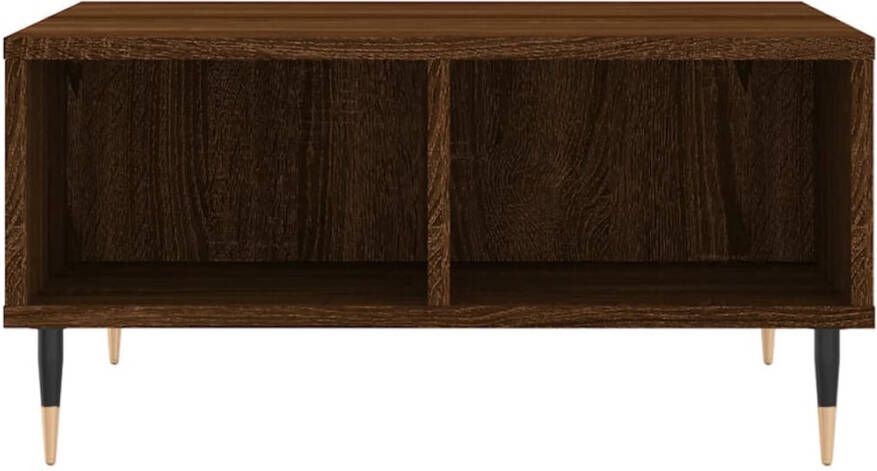 Prolenta Premium INFIORI Salontafel 60x60x30 cm bewerkt hout bruineiken - Foto 3