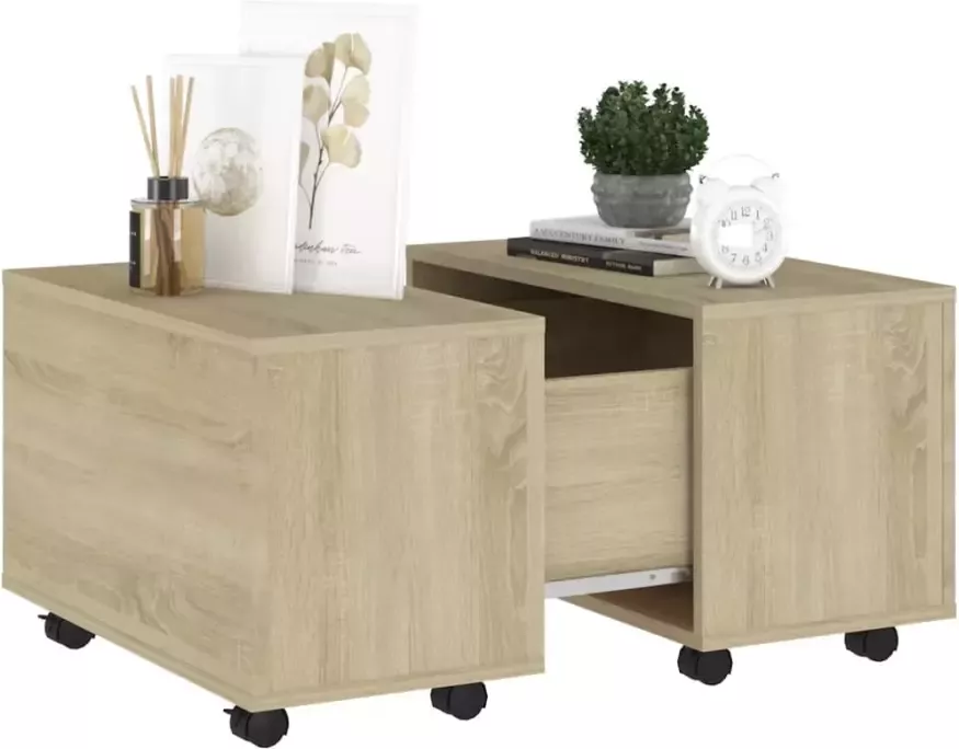 VidaXL -Salontafel-60x60x38-cm-bewerkt-hout-sonoma-eikenkleurig - Foto 3