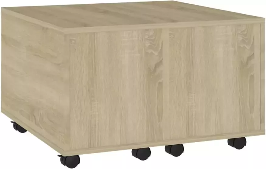 VidaXL -Salontafel-60x60x38-cm-bewerkt-hout-sonoma-eikenkleurig - Foto 2