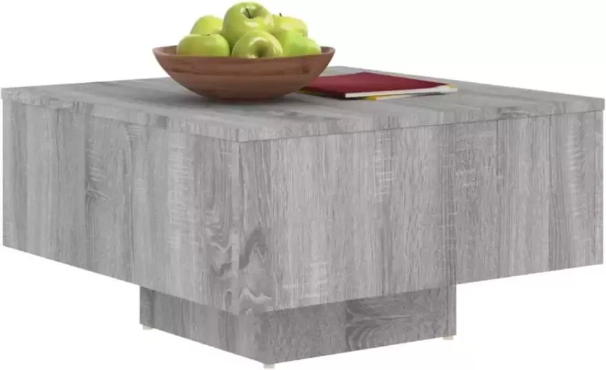 VidaXL -Salontafel-60x60x31 5-cm-bewerkt-hout-grijs-sonoma-eikenkleurig - Foto 2