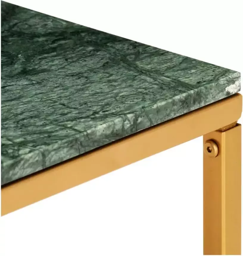 VidaXL -Salontafel-60x60x35-cm-echt-steen-met-marmeren-textuur-groen - Foto 2