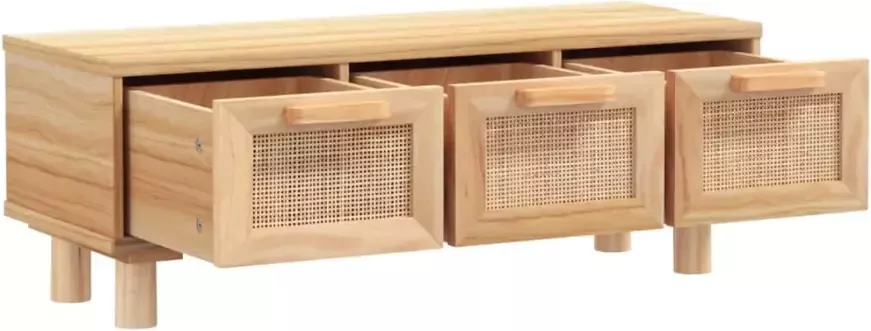 VidaXL -Salontafel-80x40x30-cm-bewerkt-hout-en-grenenhout-bruin - Foto 5