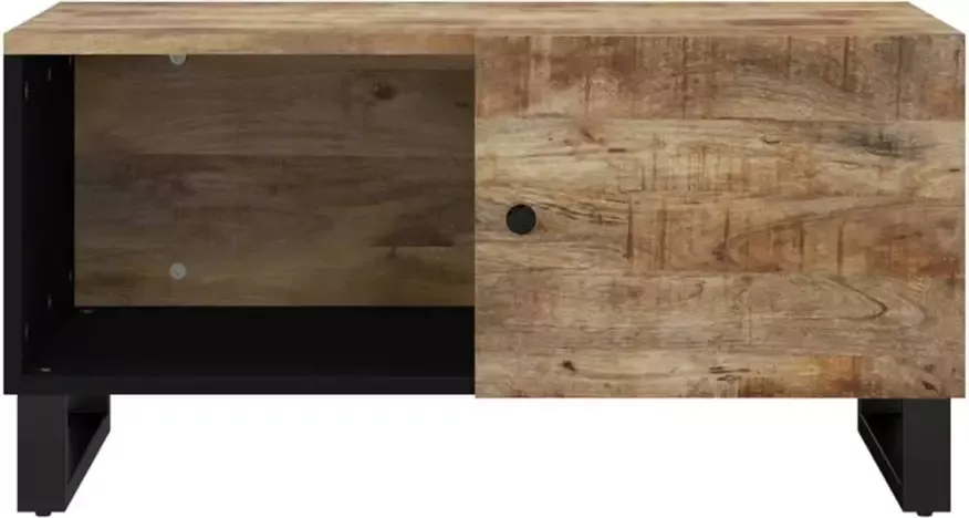 VIDAXL Salontafel 80x50x40 cm massief mangohout en bewerkt hout