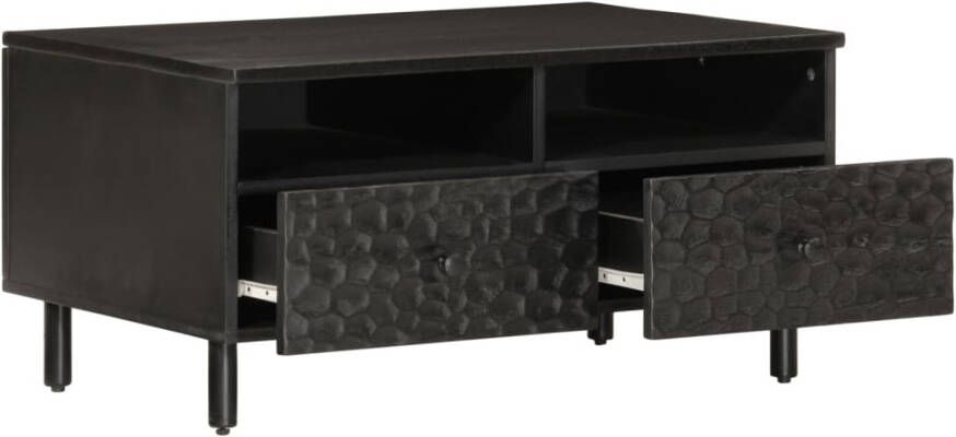 VidaXL -Salontafel-80x54x40-cm-massief-mangohout-zwart - Foto 4