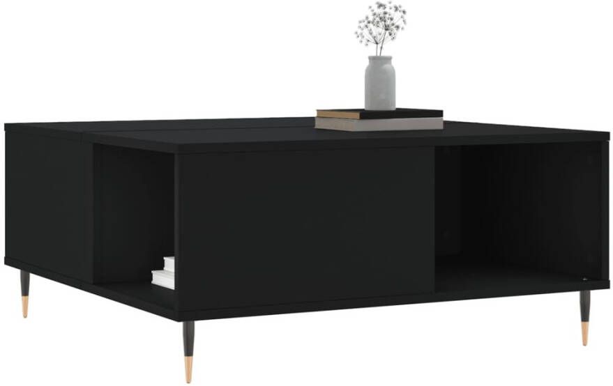 VidaXL -Salontafel-80x80x36 5-cm-bewerkt-hout-zwart