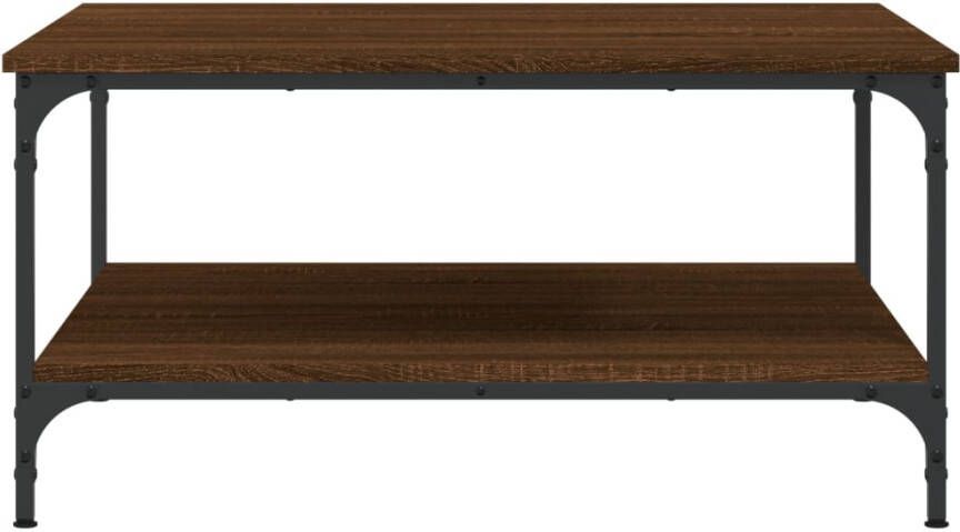 VidaXL -Salontafel-80x80x40-cm-bewerkt-hout-bruin-eikenkleur - Foto 2
