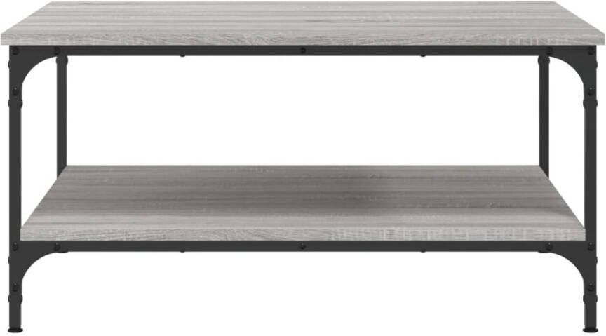 VidaXL -Salontafel-80x80x40-cm-bewerkt-hout-grijs-sonoma-eikenkleurig - Foto 4