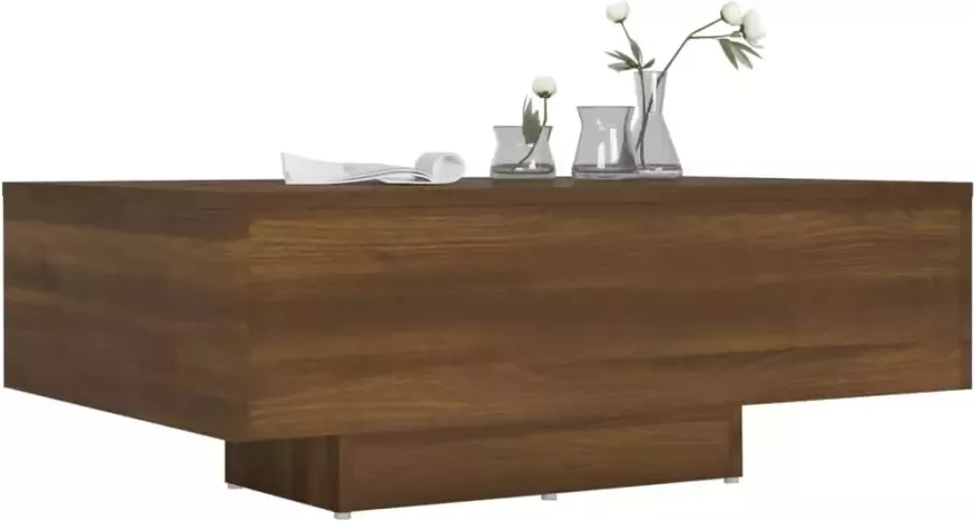 VidaXL -Salontafel-85x55x31-cm-bewerkt-hout-bruineikenkleurig - Foto 2