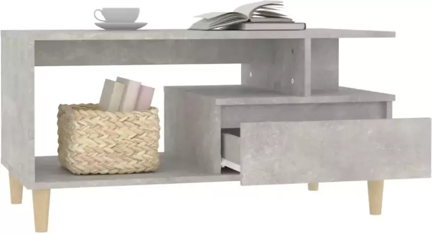 VidaXL -Salontafel-90x49x45-cm-bewerkt-hout-betongrijs - Foto 4