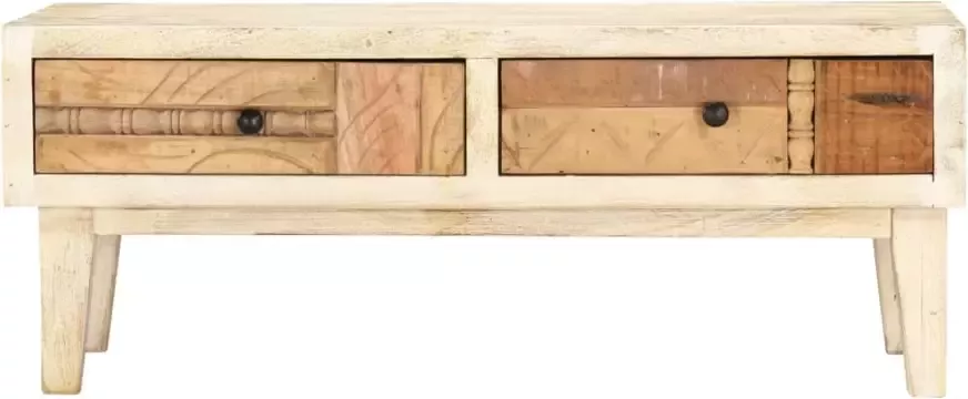 VIDAXL Salontafel 90x50x35 cm massief gerecycled hout