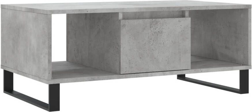 VidaXL -Salontafel-90x50x36 5-cm-bewerkt-hout-betongrijs - Foto 7