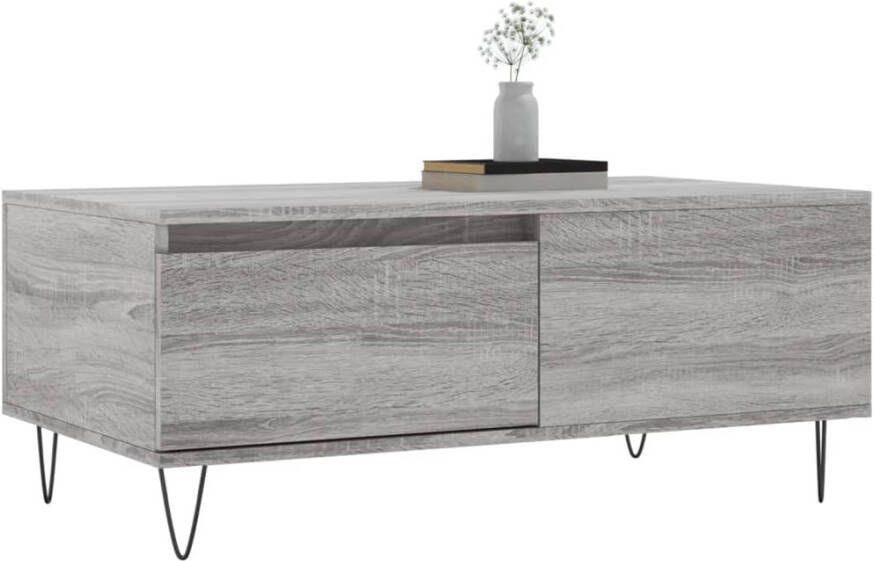 VidaXL -Salontafel-90x50x36 5-cm-bewerkt-hout-grijs-sonoma - Foto 9