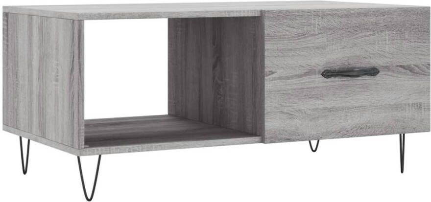 Prolenta Premium INFIORI Salontafel 90x50x40 cm bewerkt hout grijs sonoma eikenkleurig - Foto 6