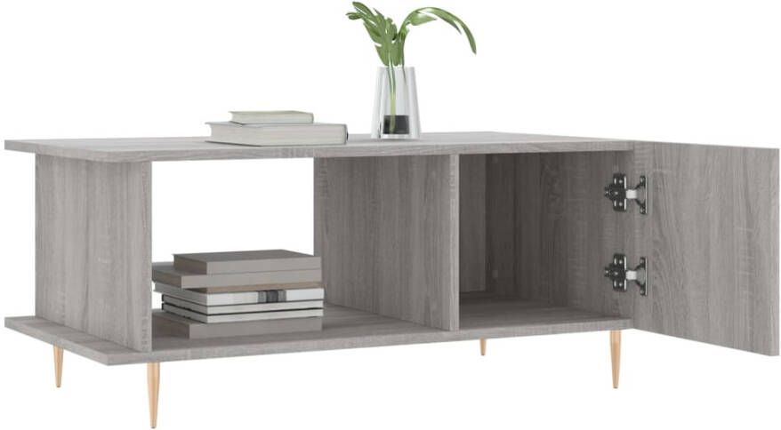 Prolenta Premium INFIORI Salontafel 90x50x40 cm bewerkt hout grijs sonoma eikenkleurig - Foto 8