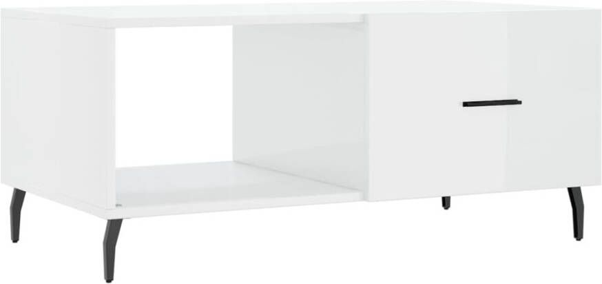 VidaXL -Salontafel-90x50x40-cm-bewerkt-hout-hoogglans-wit - Foto 12