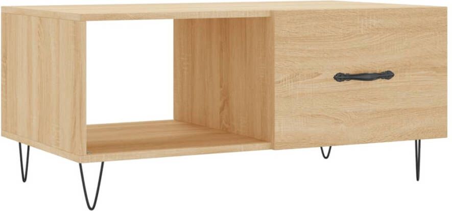 Prolenta Premium INFIORI Salontafel 90x50x40 cm bewerkt hout sonoma eikenkleurig - Foto 7