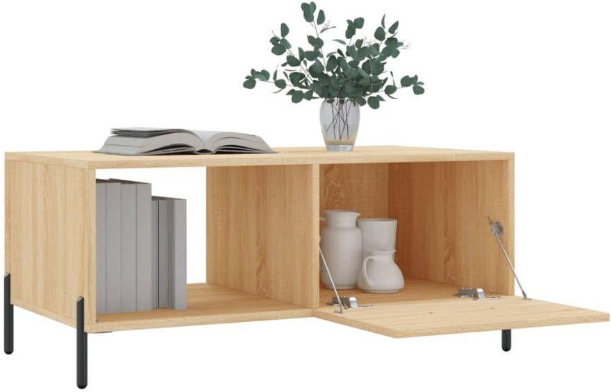 Prolenta Premium INFIORI Salontafel 90x50x40 cm bewerkt hout sonoma eikenkleurig - Foto 6