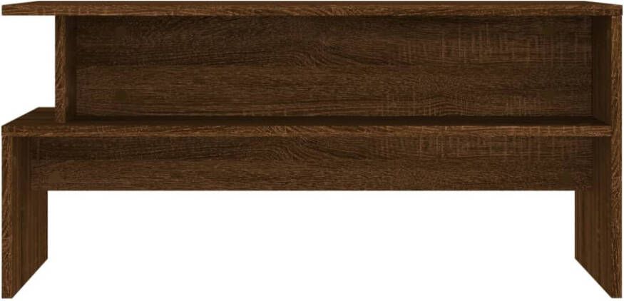 VidaXL -Salontafel-90x55x42 5-cm-bewerkt-hout-bruin-eikenkleur - Foto 4