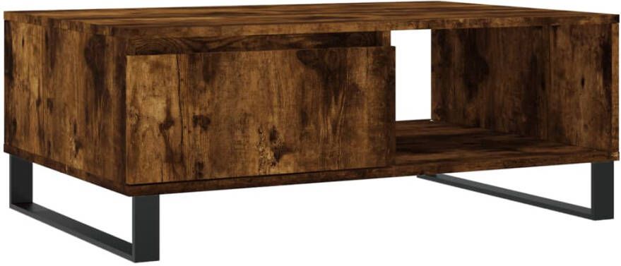 VidaXL -Salontafel-90x60x35-cm-bewerkt-hout-gerookt-eikenkleurig - Foto 9