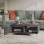 VidaXL Salontafel 90x60x35 cm spaanplaat grijs - Thumbnail 3