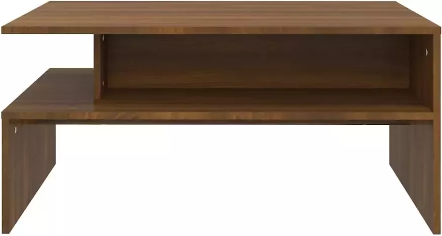 VidaXL -Salontafel-90x60x42 5-cm-bewerkt-hout-bruineikenkleurig - Foto 4