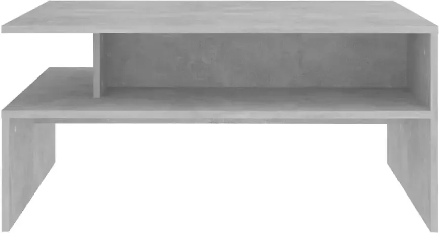 VidaXL -Salontafel-90x60x42 5-cm-bewerkt-hout-betongrijs - Foto 4