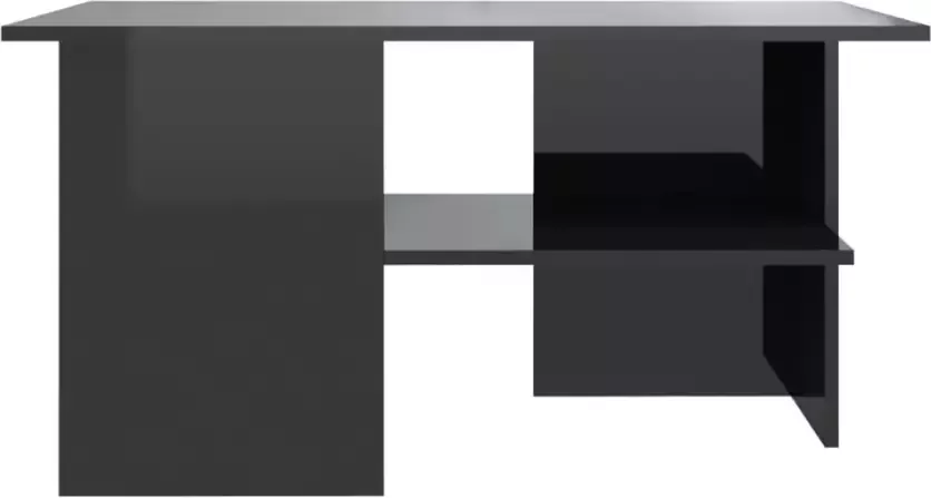 VIDAXL Salontafel 90x60x46 5 cm spaanplaat hoogglans zwart