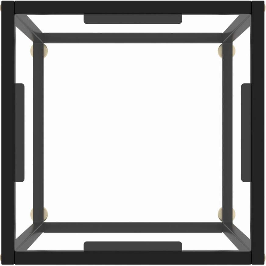 VidaXL -Salontafel-met-gehard-glas-40x40x50-cm-zwart - Foto 2