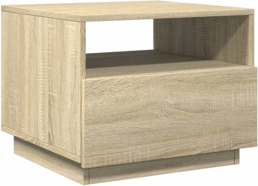 VidaXL -Salontafel-met-LED-verlichting-50x49x40-cm-sonoma-eikenkleurig - Foto 2
