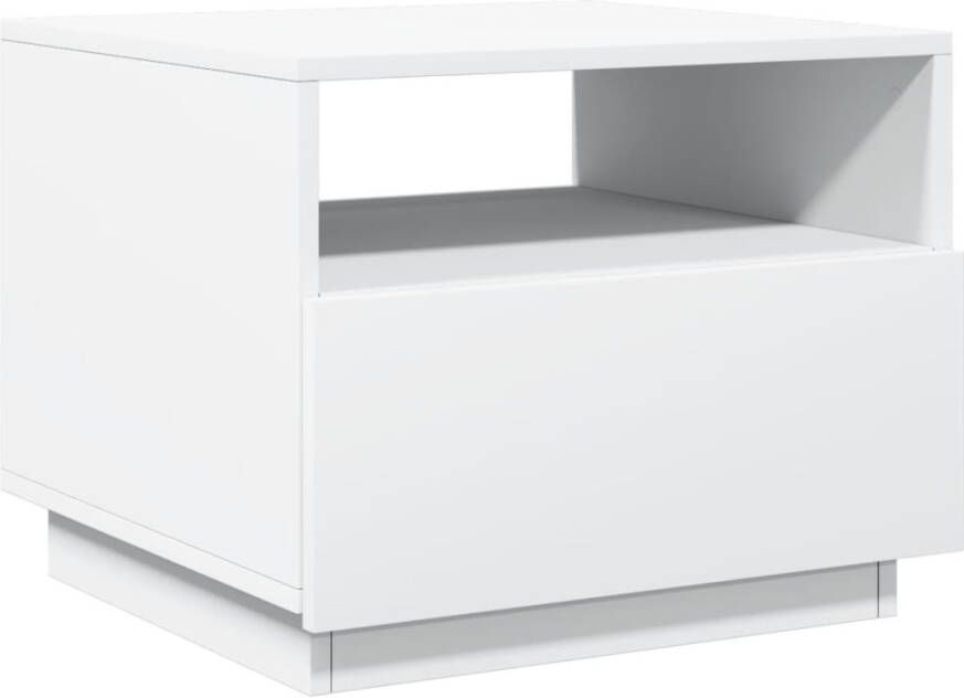 VidaXL -Salontafel-met-LED-verlichting-50x49x40-cm-wit - Foto 2