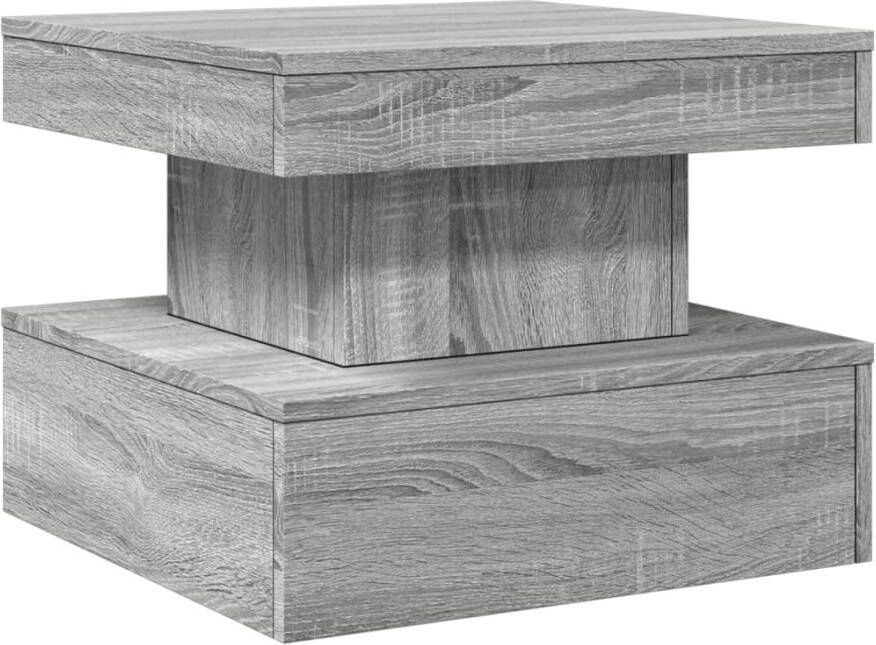 VidaXL -Salontafel-met-LED-verlichting-50x50x40-cm-grijs-sonoma-eiken - Foto 5