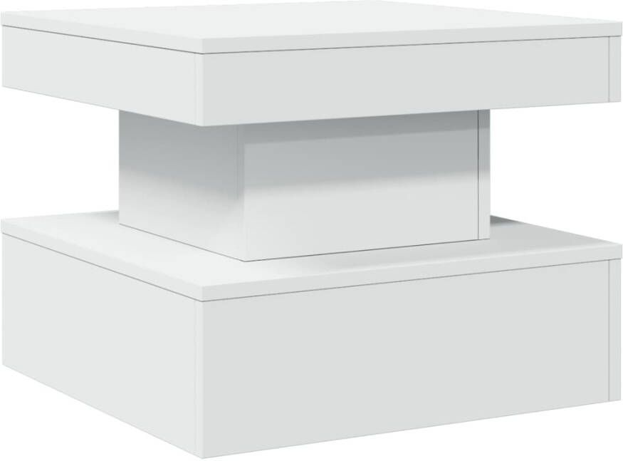 VidaXL -Salontafel-met-LED-verlichting-50x50x40-cm-wit - Foto 2
