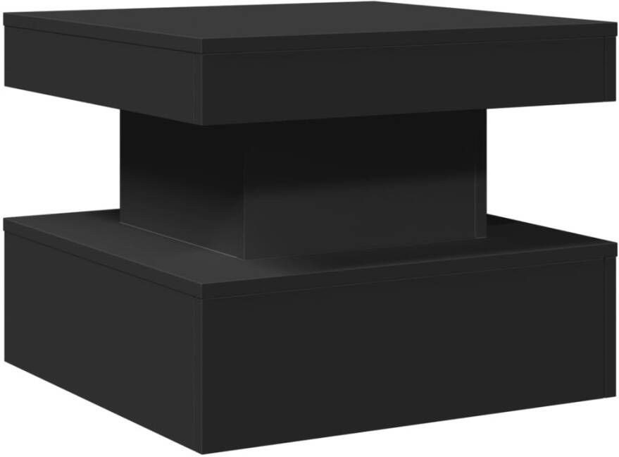 VidaXL -Salontafel-met-LED-verlichting-50x50x40-cm-zwart - Foto 2
