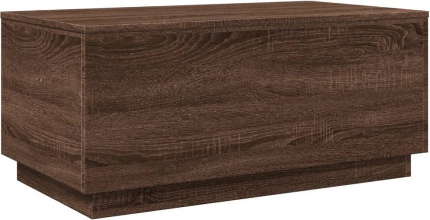 VidaXL -Salontafel-met-LED-verlichting-90x50x40-cm-bruineikenkleurig - Foto 7