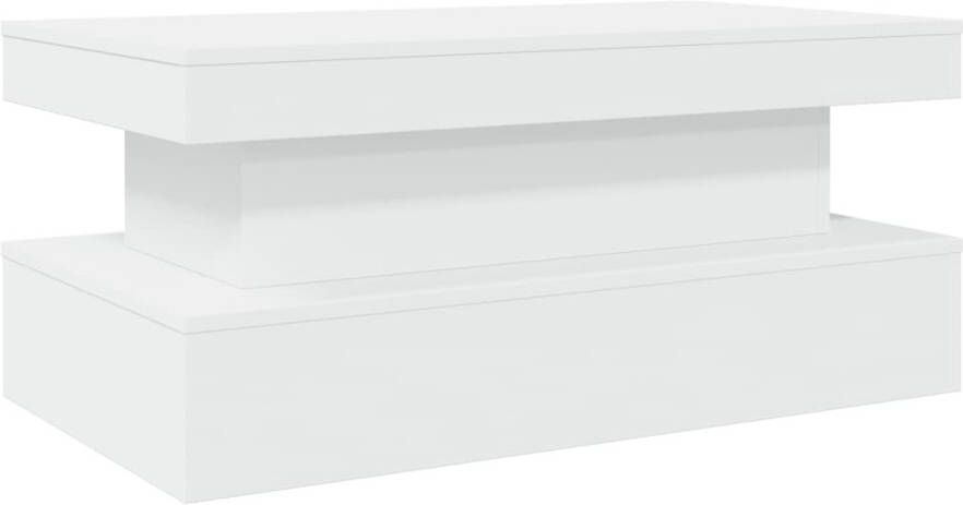 VidaXL -Salontafel-met-LED-verlichting-90x50x40-cm-wit - Foto 7