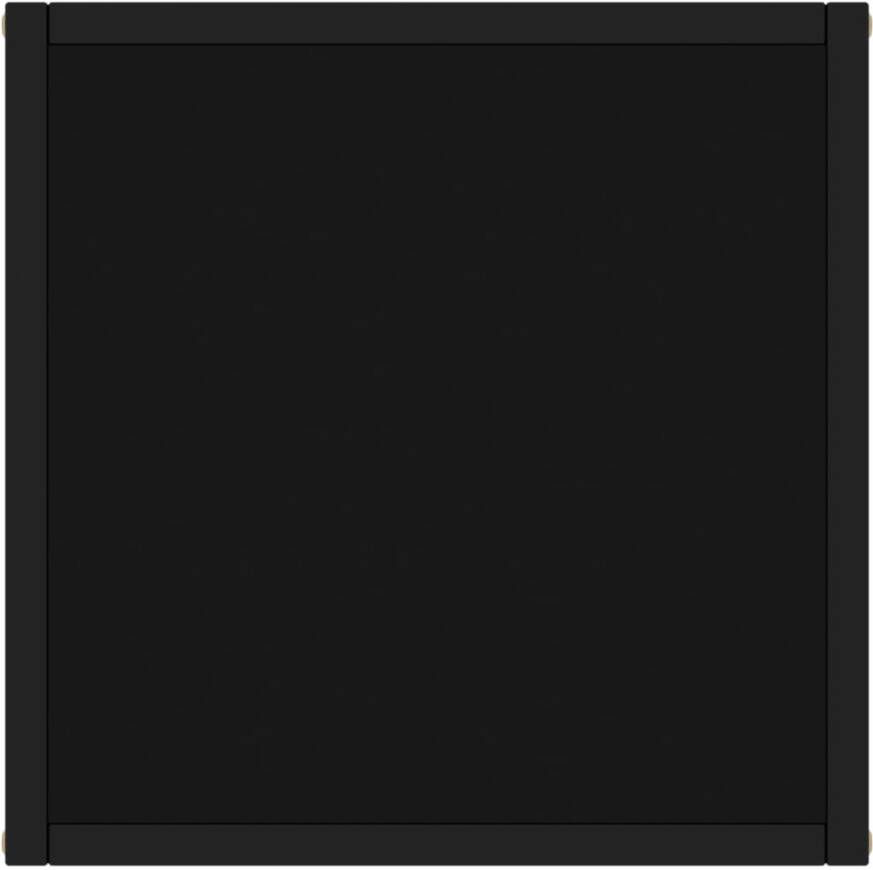VidaXL -Salontafel-met-zwart-glas-40x40x50-cm-zwart - Foto 2