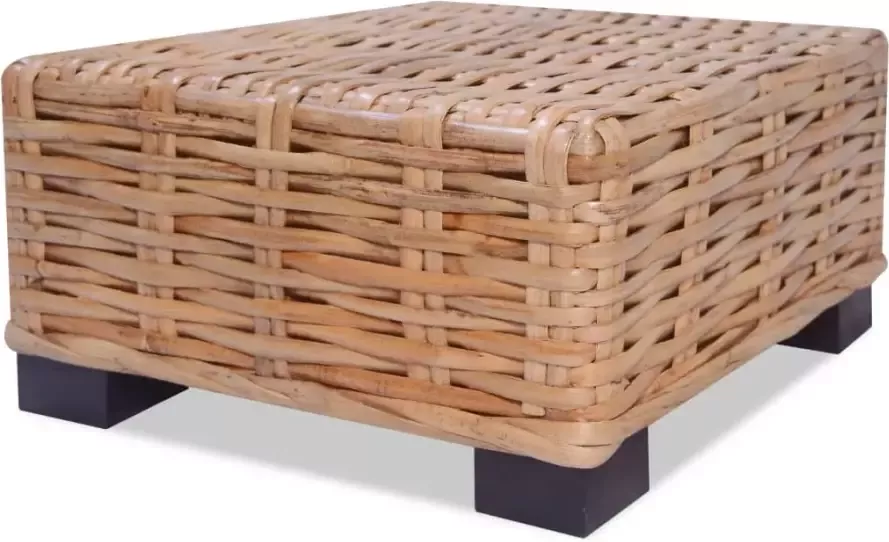 VidaXL -Salontafel-natuurlijk-rattan-45x45x30-cm - Foto 4