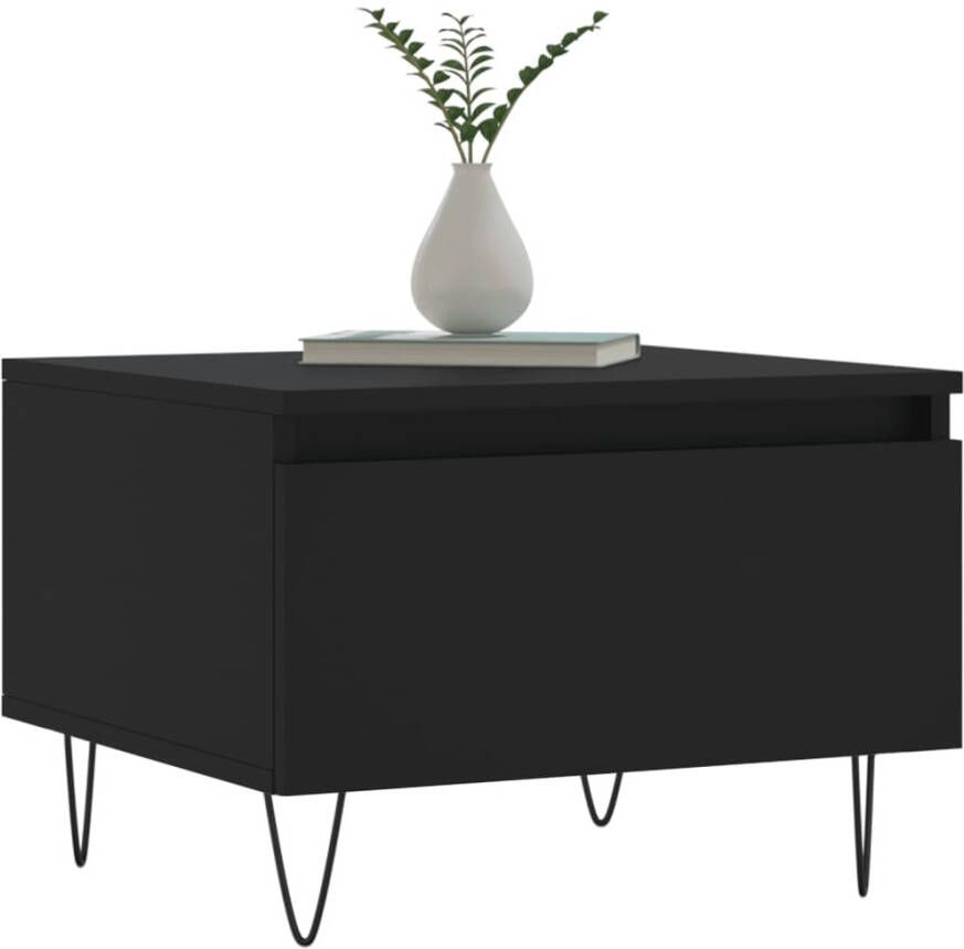 VidaXL -Salontafels-2-st-50x46x35-cm-bewerkt-hout-zwart - Foto 6