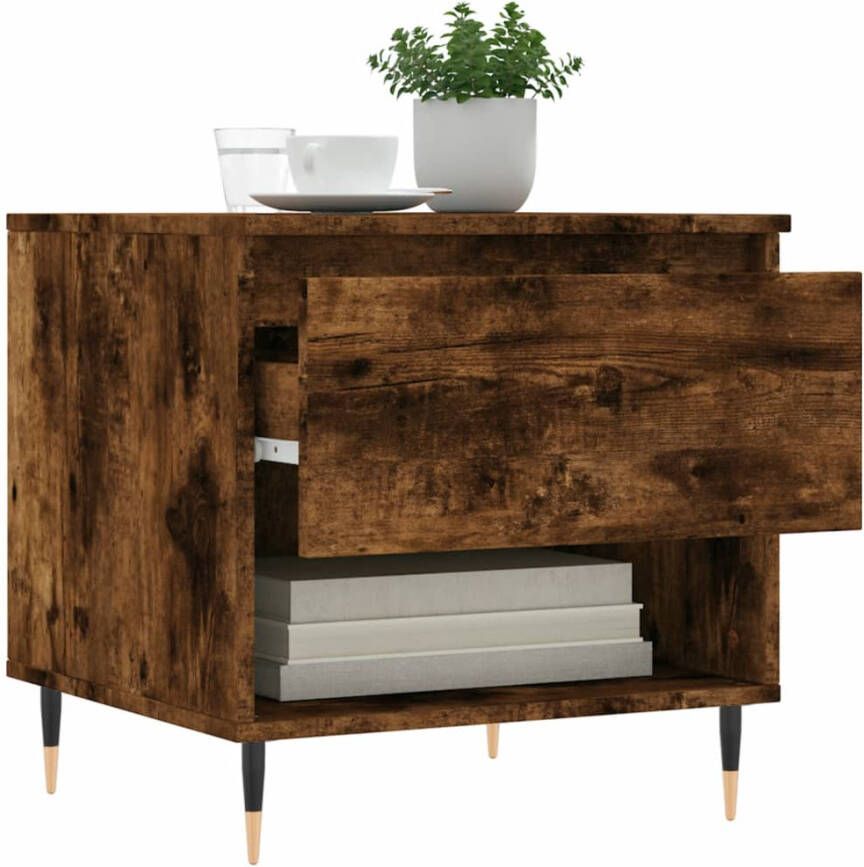 VidaXL -Salontafels-2-st-50x46x50-cm-bewerkt-hout-gerookt-eikenkleurig - Foto 4