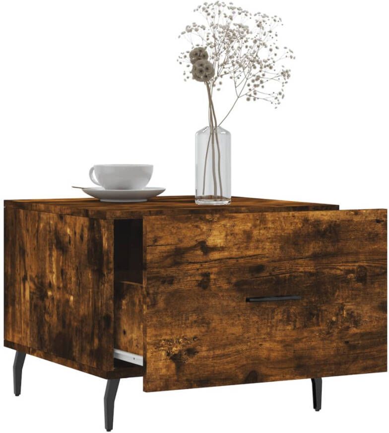 VidaXL -Salontafels-2-st-50x50x40-cm-bewerkt-hout-gerookt-eikenkleurig - Foto 7