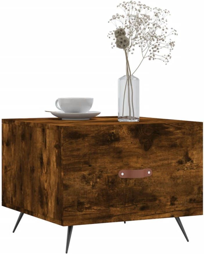 VidaXL -Salontafels-2-st-50x50x40-cm-bewerkt-hout-gerookt-eikenkleurig - Foto 9