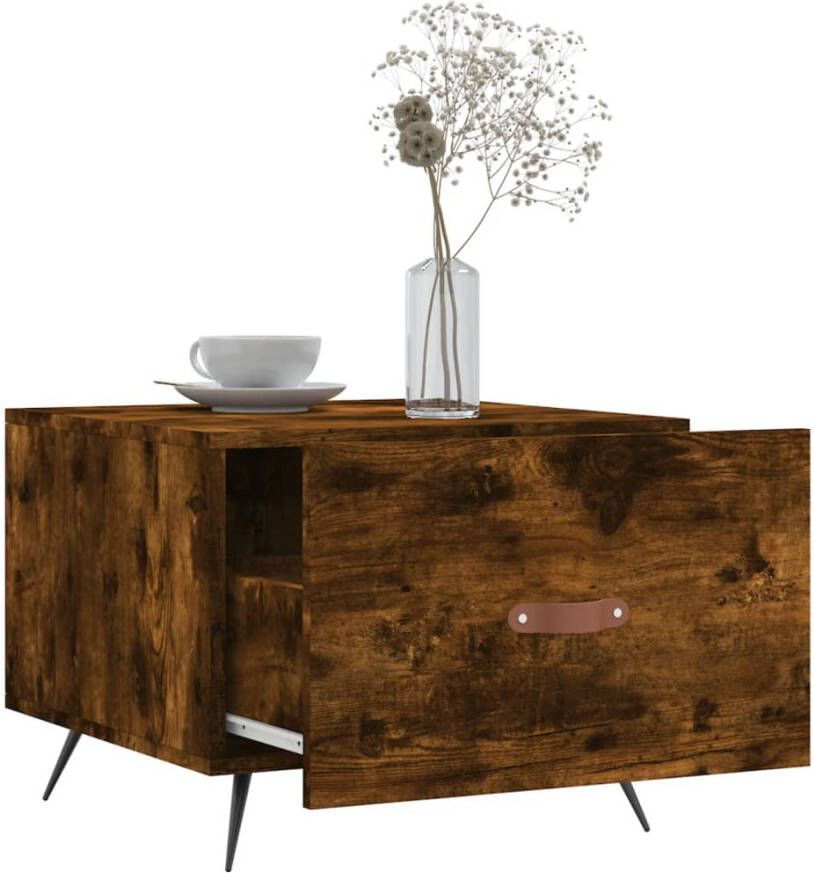 VidaXL -Salontafels-2-st-50x50x40-cm-bewerkt-hout-gerookt-eikenkleurig - Foto 6