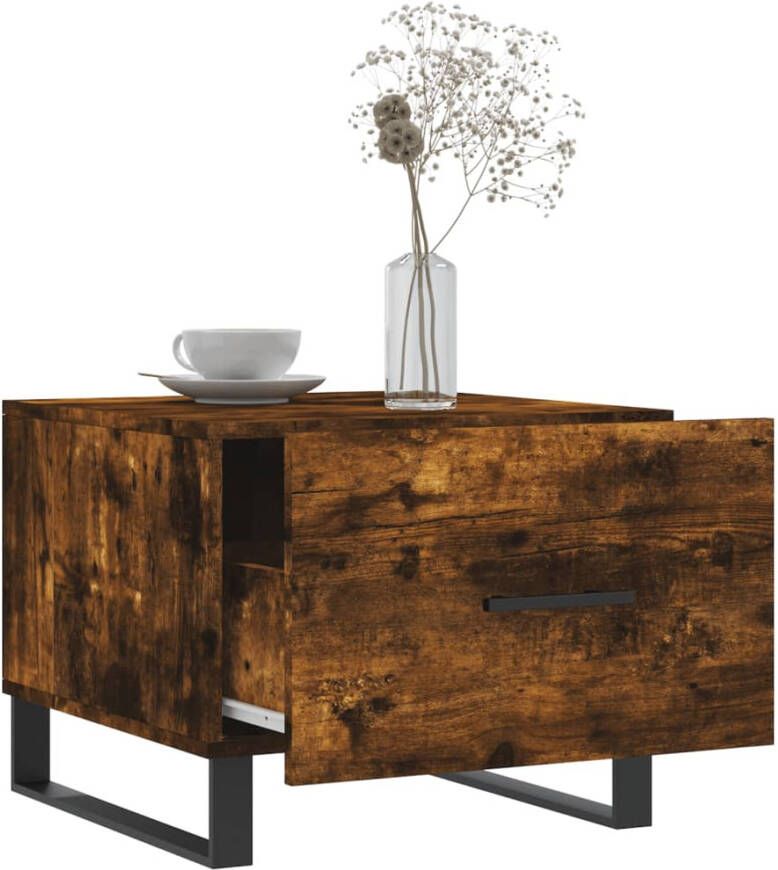 VidaXL -Salontafels-2-st-50x50x40-cm-bewerkt-hout-gerookt-eikenkleurig - Foto 8