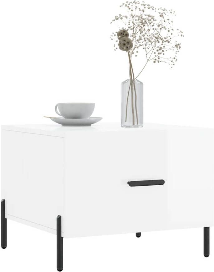 VidaXL -Salontafels-2-st-50x50x40-cm-bewerkt-hout-hoogglans-wit - Foto 7